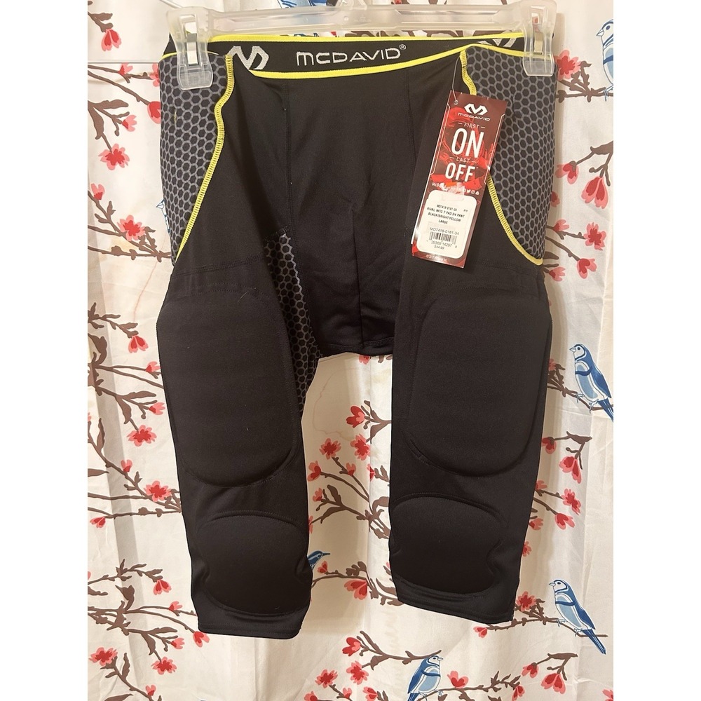 Mcdavid Integrated Seven Pad Three-Quarter Pant Large Black